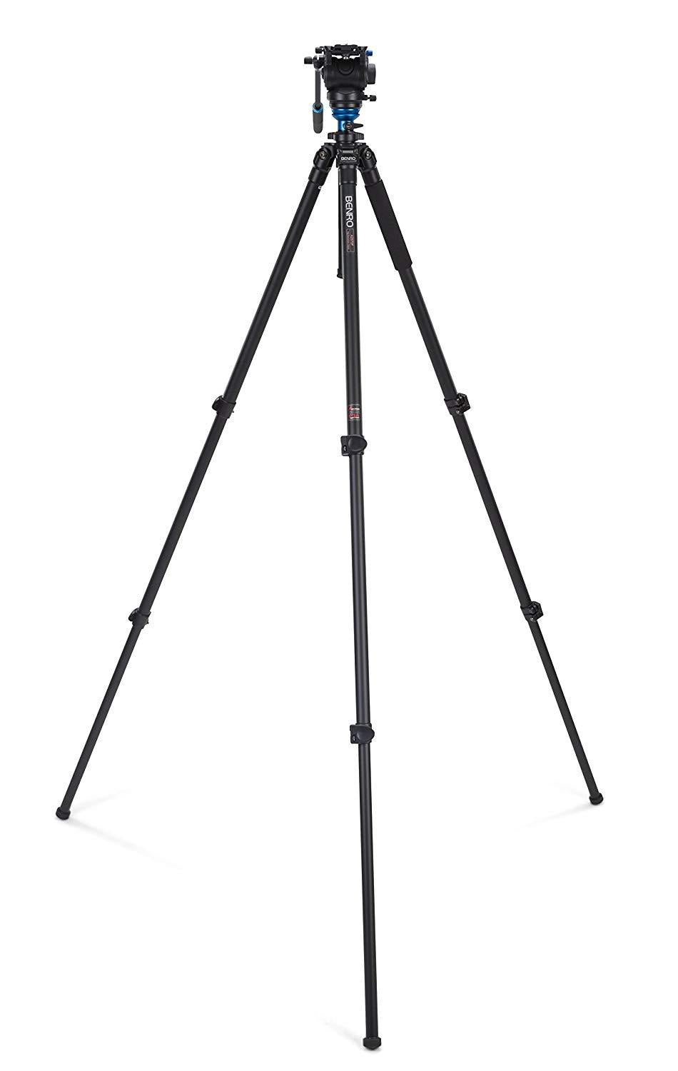 Benro S4 Single Leg Aluminum Video Tripod Kit A2573FS4