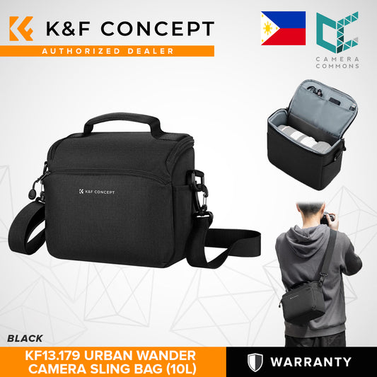 K&F Concept Urban Wander 5L 10L Sling Crossbody Bag for Mirrorless Camera Accessories Travel KF13.163 KF13.171 KF13.179