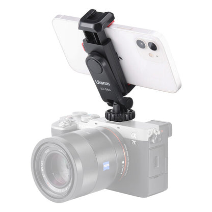 Ulanzi ST-06S Multi Function Phone Holder with Cold Shoe & 1/4 Hole Connector for Camera Setup 2575