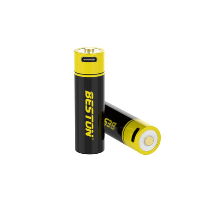 Beston 2800mwh 1850mah AA Rechargeable Li-ion Battery with Micro USB Input 2AM-75