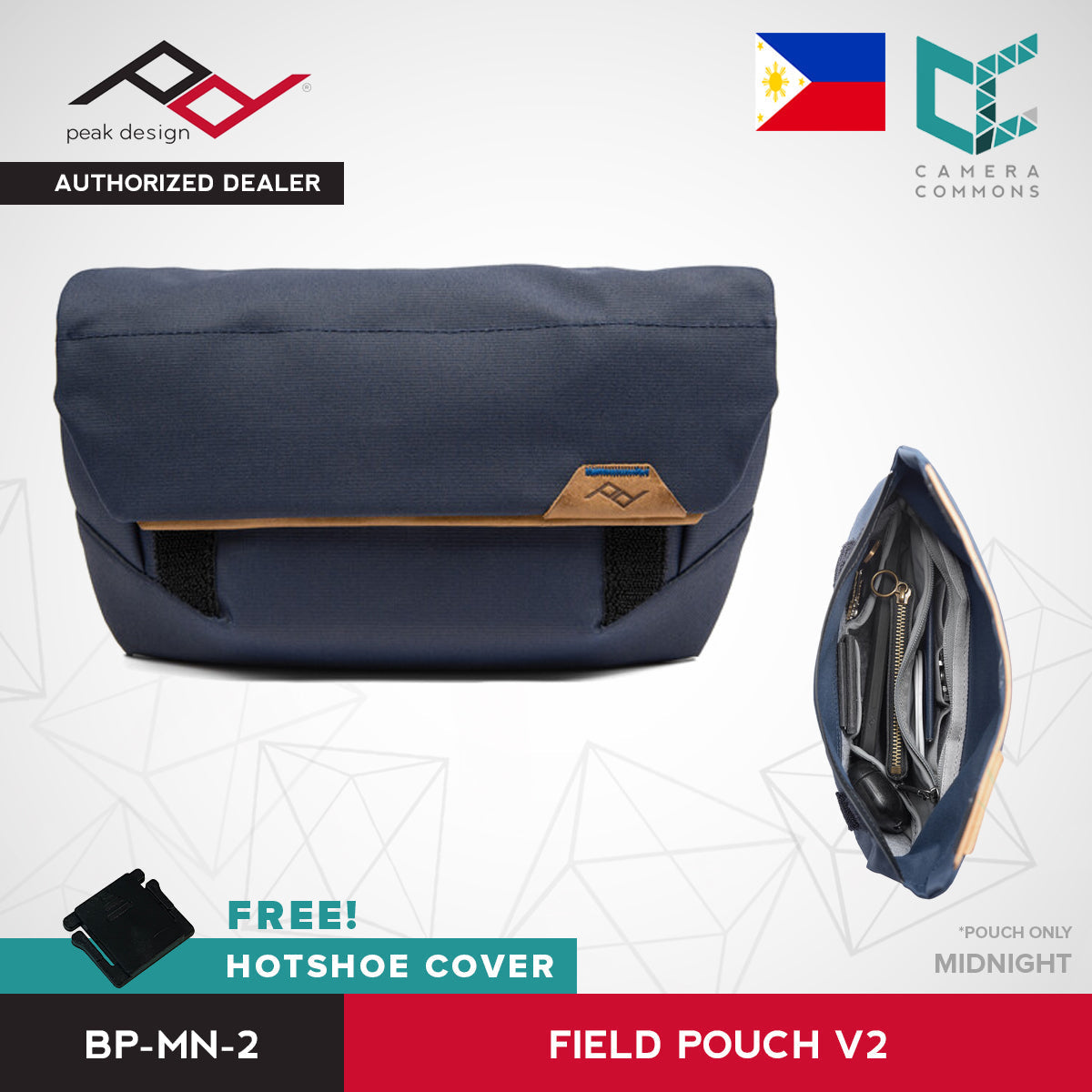 Peak Design Field Pouch Bag V2 Black Charcoal Midnight Version 2