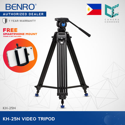 Benro KH-25N Basic Aluminum Video Tripod Kit KH25N