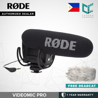 Rode VideoMic Pro Compact Directional On-Camera Microphone with Rycote Lyre Shockmount Video Mic Pro DSLR Mirrorless