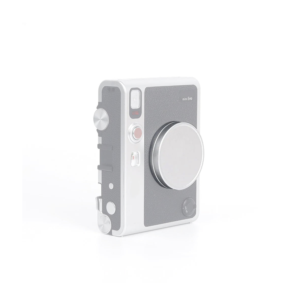 Lens Cap Protective Cover Silver for Fujifilm Instax Mini Evo Hybrid Camera Instant Accessories