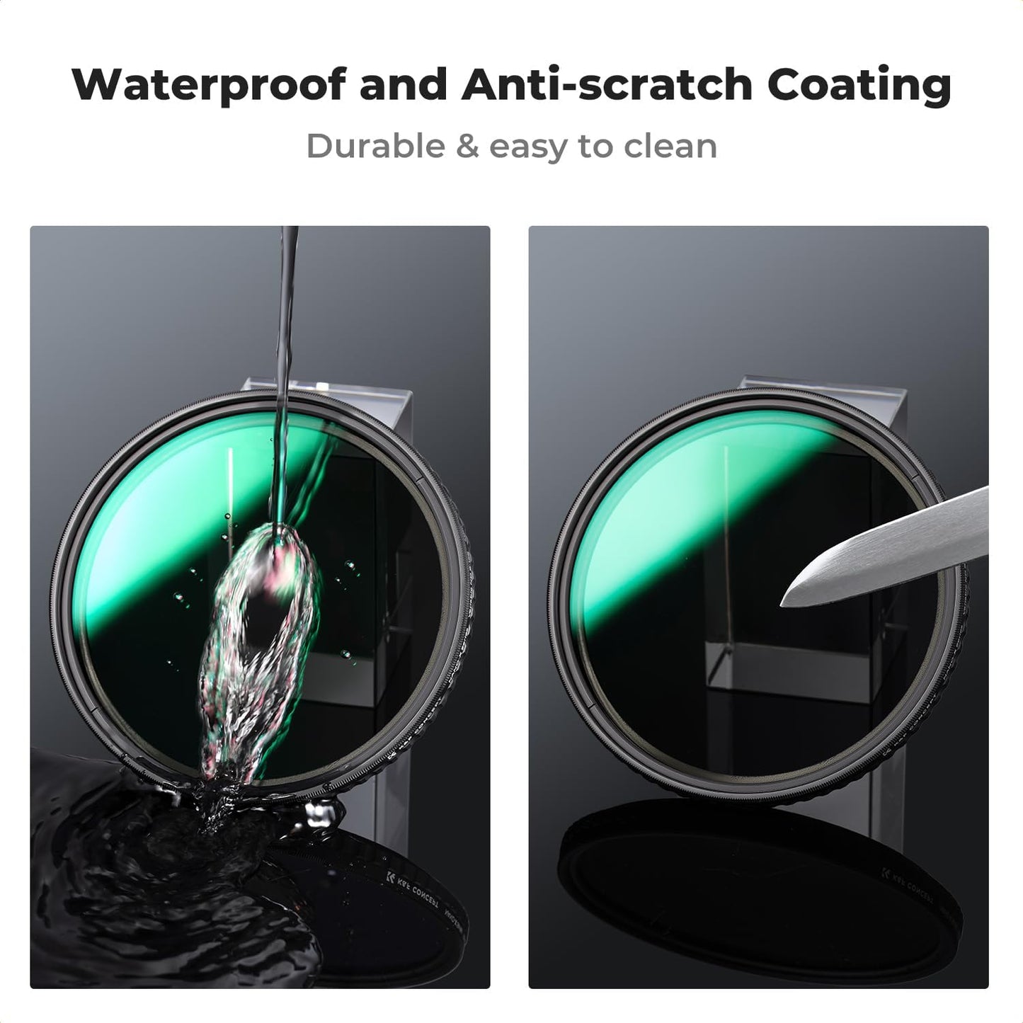 CLEARANCE K&F Concept ND8 to ND128 Variable Neutral Density Filter Slim Fader ND Filter Nanotec Ultra-Slim 37mm 40.5mm 43mm 46mm 52mm 55mm 58mm 62mm 67mm 72mm 77mm 82mm