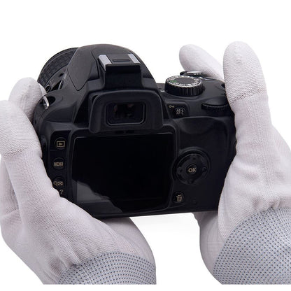 VSGO DDG-1 Professional Anti-Static Cleaning White Gloves Dust-Free for Camera Sensor Cleaning