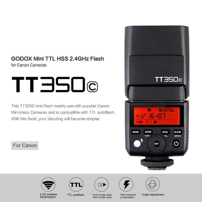 Godox TT350C Mini Thinklite TTL Flash for Canon Cameras TT350