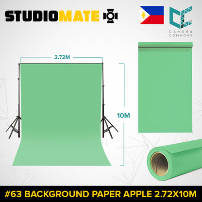 Studiomate Seamless Photography Videography Backdrop Background Paper 2.72x10m / 8.92x32 ft Studio Equipment