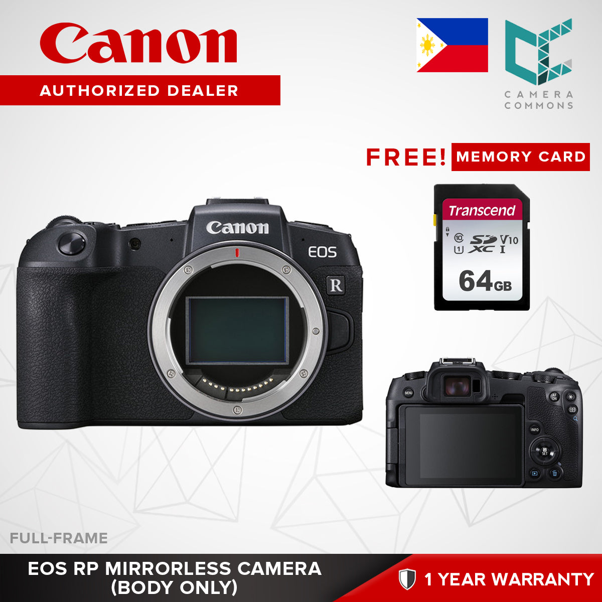 Canon EOS RP Mirrorless Camera Body Full Frame with RF 24-105mm f/4-7.1 Lens