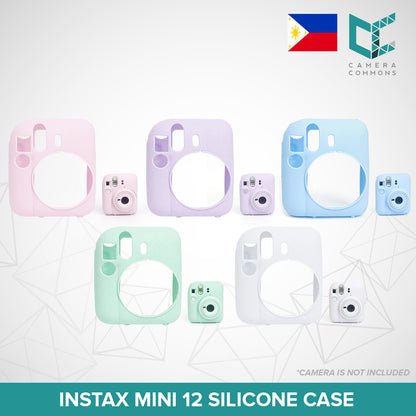 Silicon Silicone Case Plain Colors for Fujifilm Instax Mini 11 Mini 12 Instant Camera | Case Only
