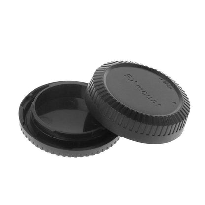 Fujifilm Rear Lens Cover + Front Body Cap for Fujifilm Fuji X Mount Mirrorless Camera Replacement Cover