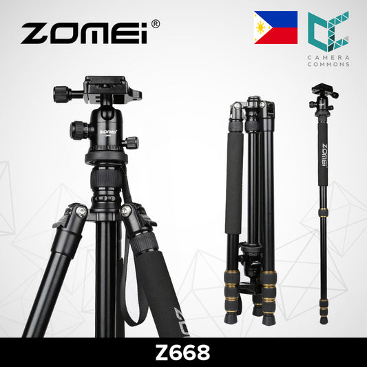 Zomei Z668 Professional Tripod Monopod Ball Head with Travel Bag Compact Lightweight for DSLR Canon Nikon Sony Olympus