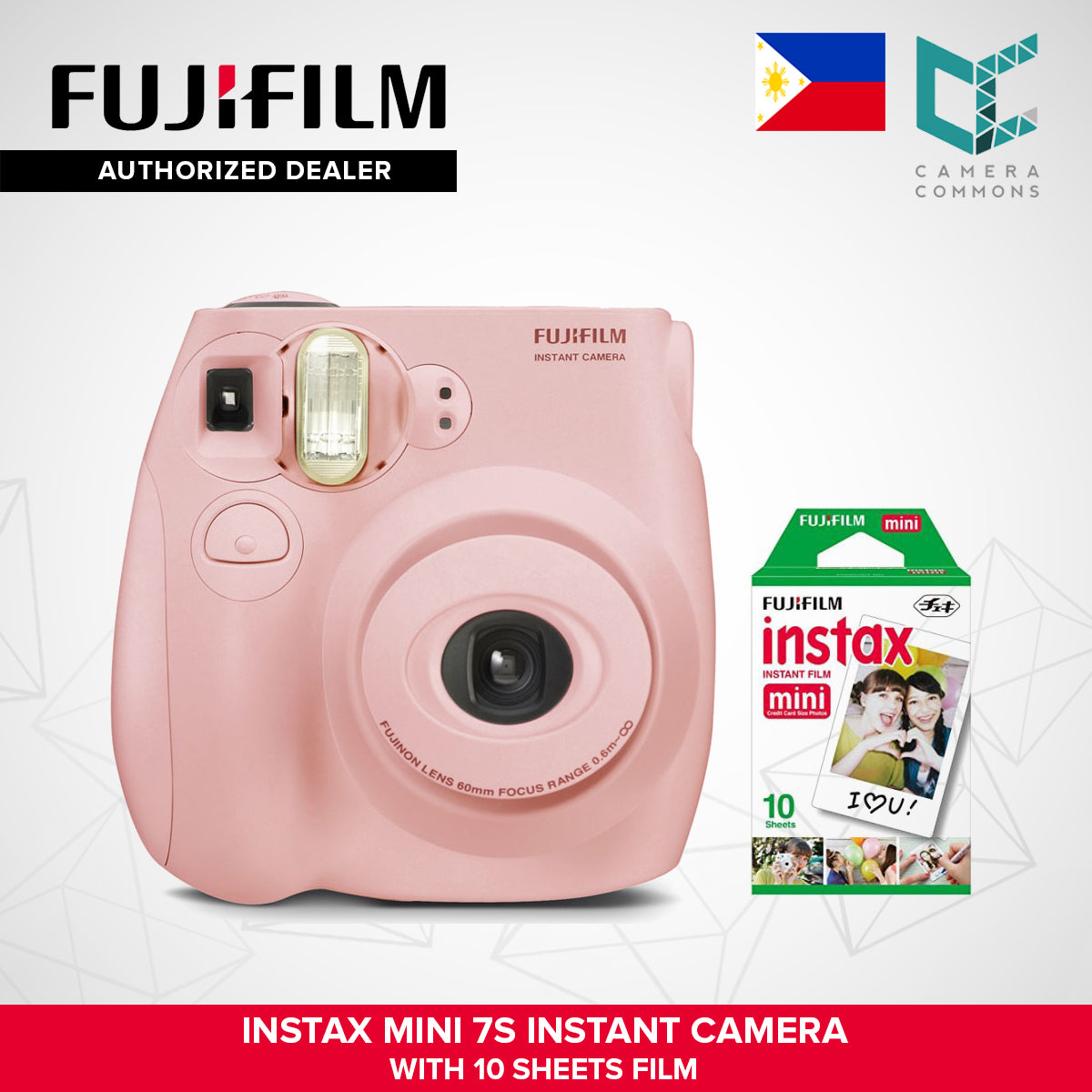 FUJIFILM Instax Mini 7S Instant Camera w/ 10 Sheets Film