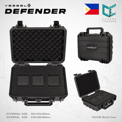 VESSEL Watch Case Organizer Storage Hard Cases with Foam for Watches