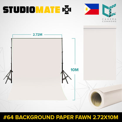 Studiomate Seamless Photography Videography Backdrop Background Paper 2.72x10m / 8.92x32 ft Studio Equipment