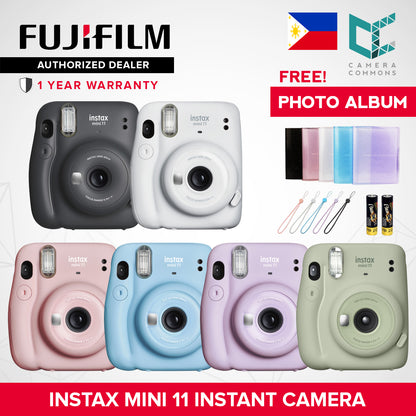 FUJIFILM Instax Mini 11 Mini 12 Instant Camera with AA Batteries OFFICIAL Fujifilm PH 1 Year Local Warranty