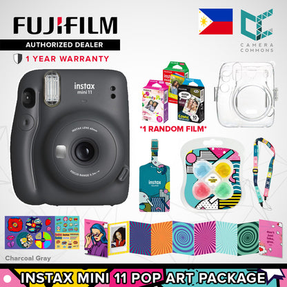 FUJIFILM Instax Mini 11 Pop Art Package Creative Artistic Artsy Colorful Design with Random Film