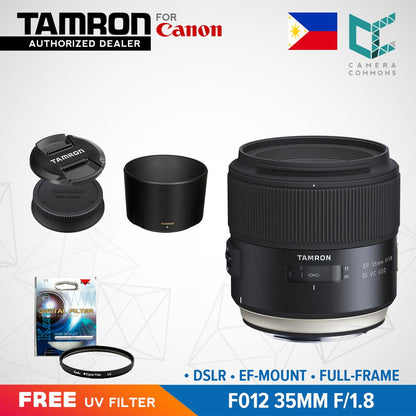 Tamron F012 SP 35mm f/1.8 Di VC USD Prime Lens for Canon EF EF-Mount