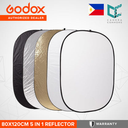 Godox RT-05 80x120cm 5 in 1 Collapsible Reflector for Studio Photography Videography 80x120