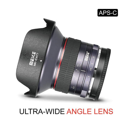MEIKE 12mm F/2.8 Ultra Wide Angle Manual Focus Prime Lens for Fujifilm APS-C Mirrorless Cameras