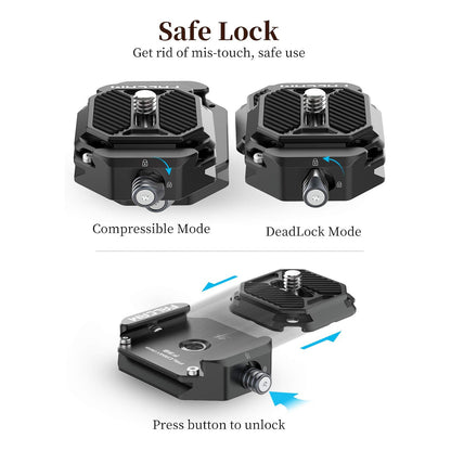 Ulanzi Falcam F38 Camera Quick Release Plate and Base Kit 1/4" Screw Camera Accessories 2268