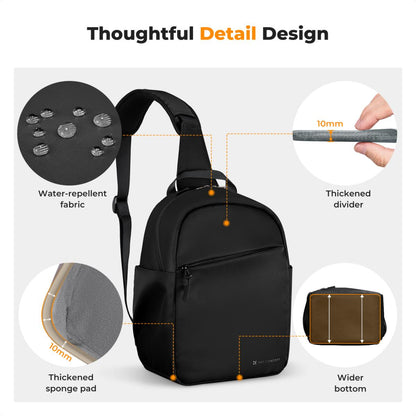 K&F Concept Urban Wander 5L 10L Sling Crossbody Bag for Mirrorless Camera Accessories Travel KF13.163 KF13.171 KF13.179