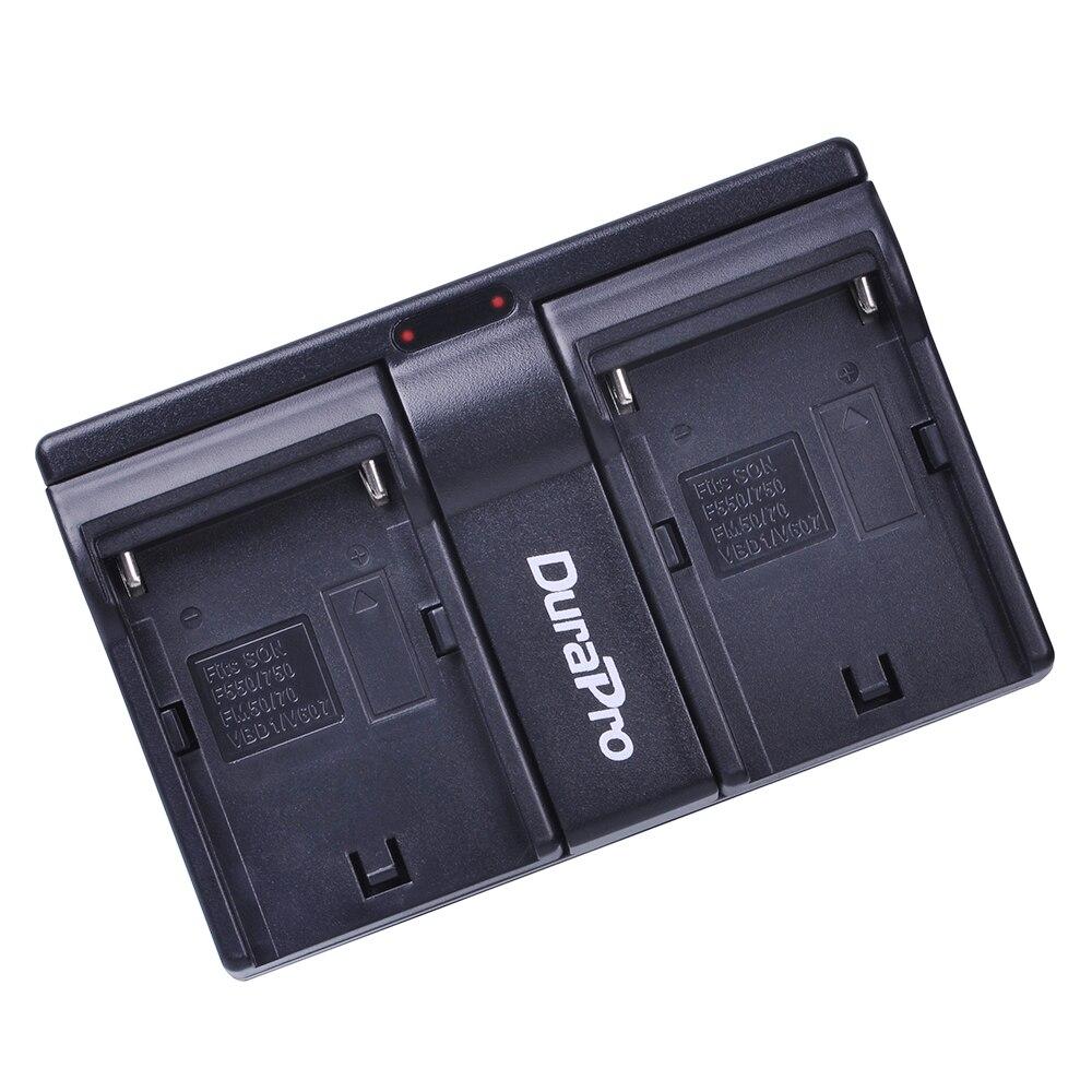 DuraPro NP-F960 NP-F970 NP-F550 NP-FM50 NP-FM500H NP-F750 Battery Charger Replacement for SONY MVC-FD90 MVC-FD91 MVC-FD92