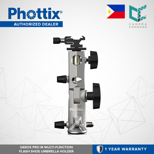 Phottix Varos Pro M Multi Function Flash Shoe Umbrella Holder PH87199