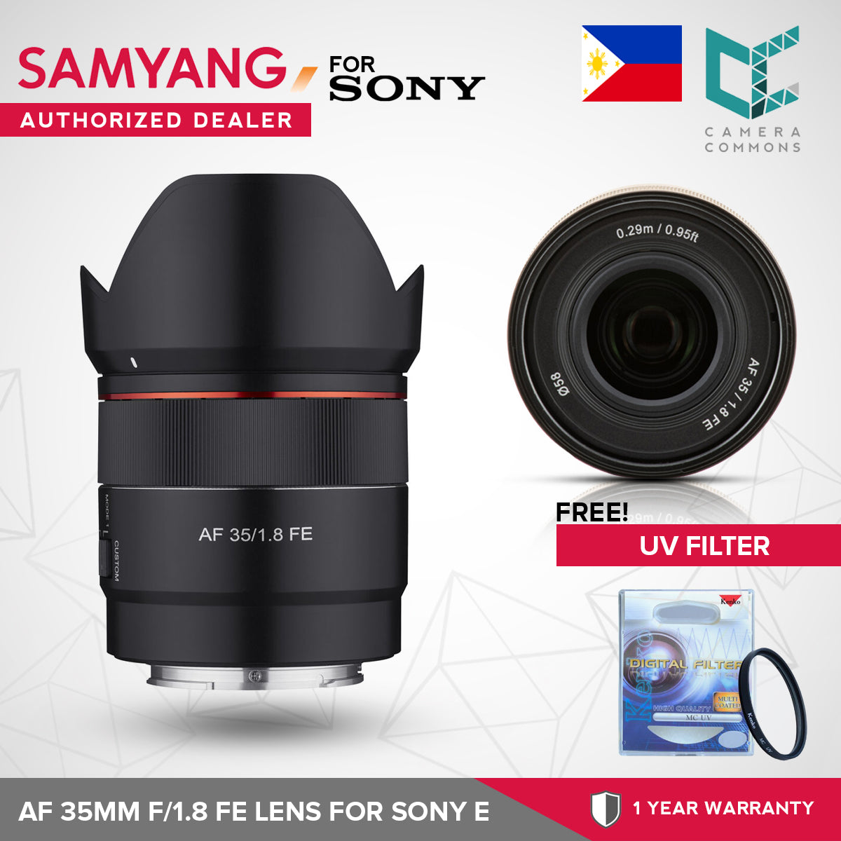 Samyang AF 35mm f/1.8 FE Lens for Sony E