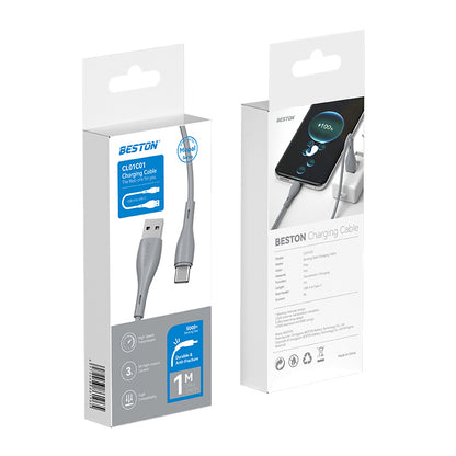 Beston CL01C01 USB-A to USB-C Type C Fast Data Charger Charging Cable for Mobile Laptop Kindle Earbuds