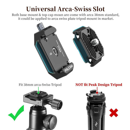 Ulanzi Falcam F38 Camera Quick Release Plate and Base Kit 1/4" Screw Camera Accessories 2268