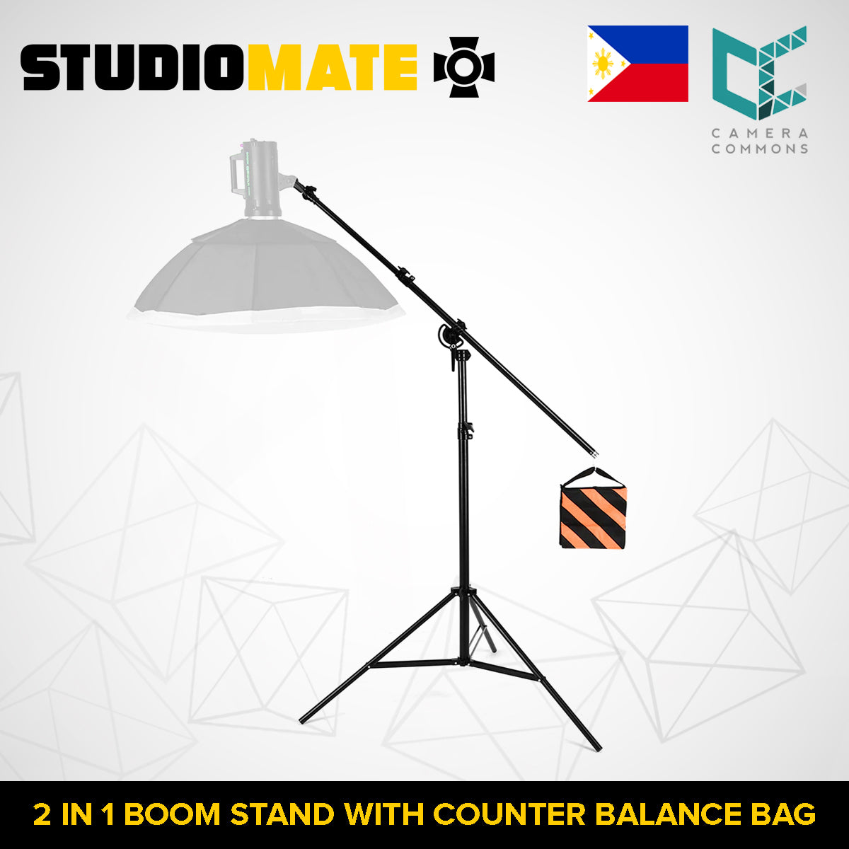 Studiomate SM25 Background Stand 2 in 1 with Sandbag
