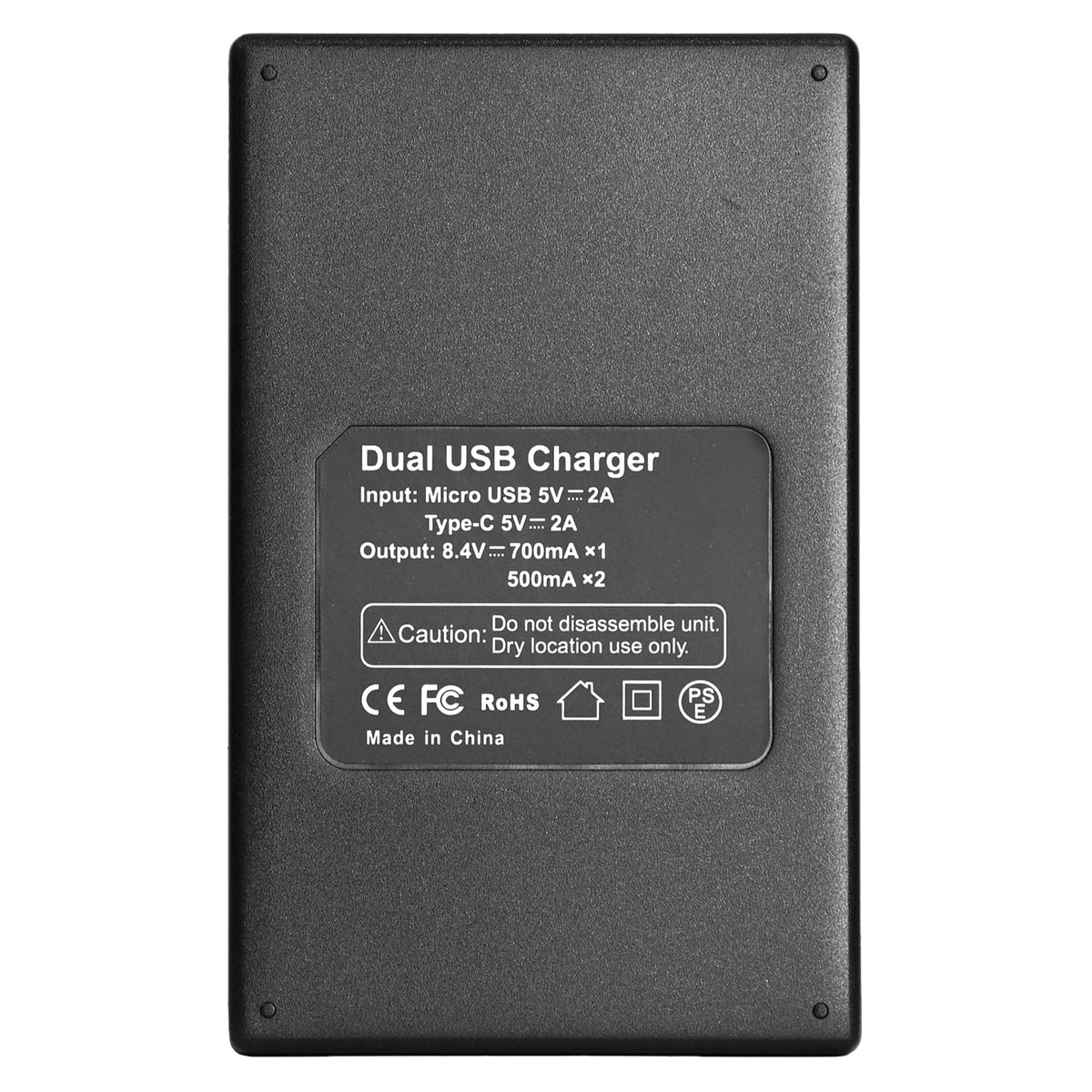 BESTON LP-E17 LCD Dual USB Charger (Micro USB Type-C) for Canon Camera Batteries LPE17