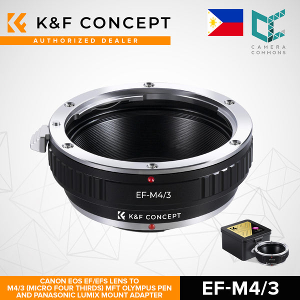 K&F Concept Canon EF Lenses to M43 MFT Mount Camera Adapter EF-M43