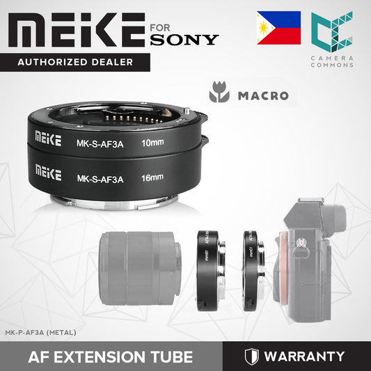 MEIKE MK-S-AF3A Metal AF Macro Extension Tube for Sony Mirrorless (Metal)