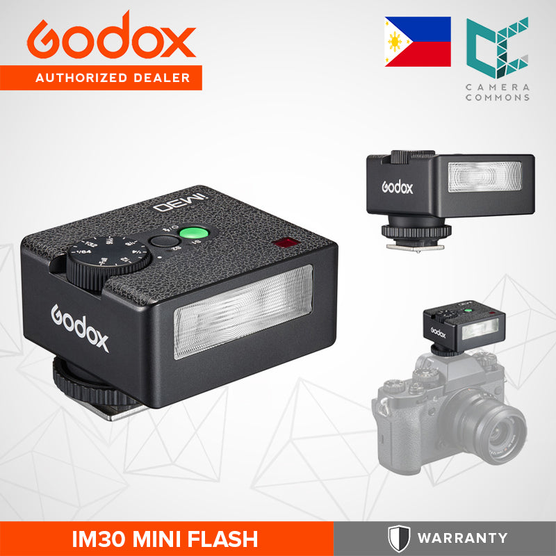 Godox iM20 iM22 iM30 Mini Manual Flash Shoe-Mounted Compact Portable Lightweight 6500K CCT
