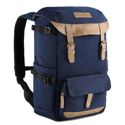 K&F Concept KF13.066V10 Adventurer Blue Large Multifunctional Waterproof Travel Camera Backpack Bag