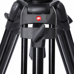 Miliboo MTT606A MTT606B Professional Aluminum Carbon Fiber Video Tripod with Fluid Head and Mid-Level Spreader Heavy Duty