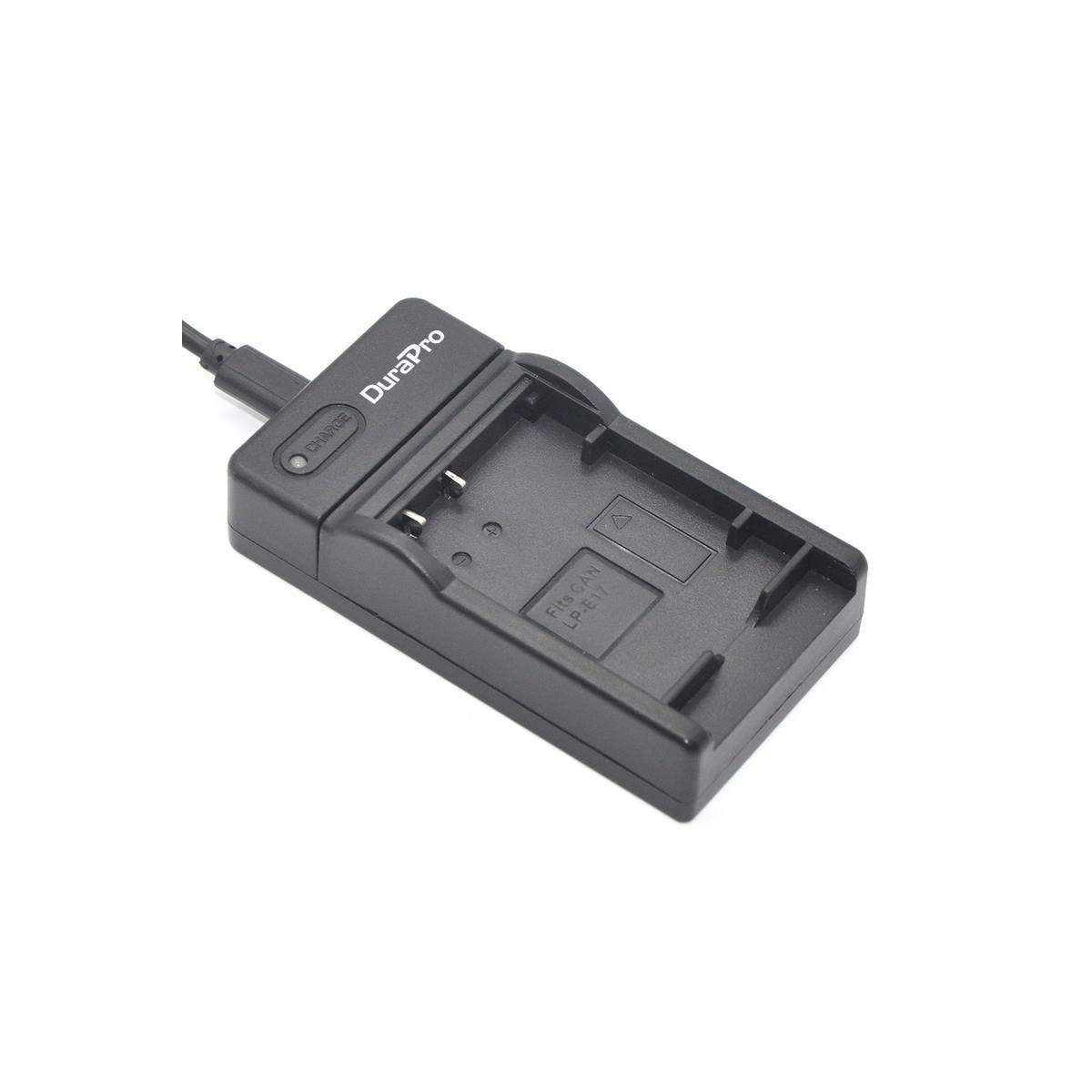 DuraPro USB Camera Battery Charger For Canon LP-E17 Battery