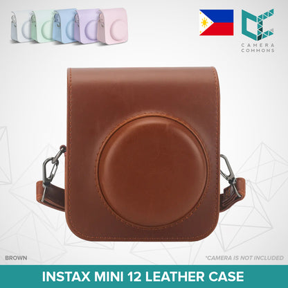 Leather Case Flannel Case Bag Cover Plain Colors for Fujifilm Instax Mini 11 Mini 12 Instant Film Camera PU Leather