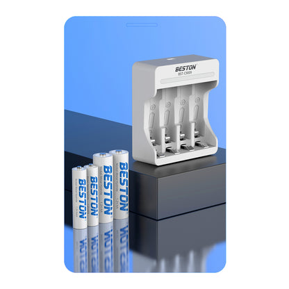Beston SET C9009 Charger + AA AAA Nimh Battery 1200mah 1300mah 3000mah 3300mah