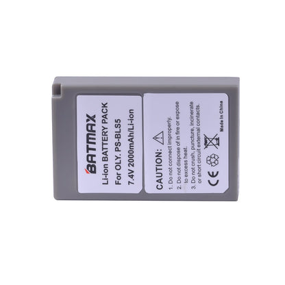 CLEARANCE Batmax Li-Ion Battery 1PC PS-BLS5 for Olympus