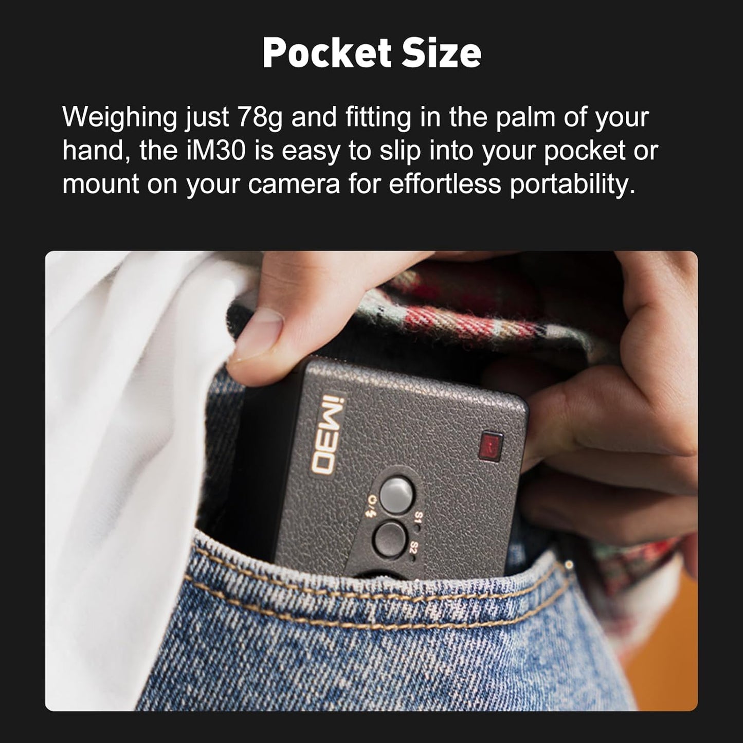 Godox iM20 iM22 iM30 Mini Manual Flash Shoe-Mounted Compact Portable Lightweight 6500K CCT