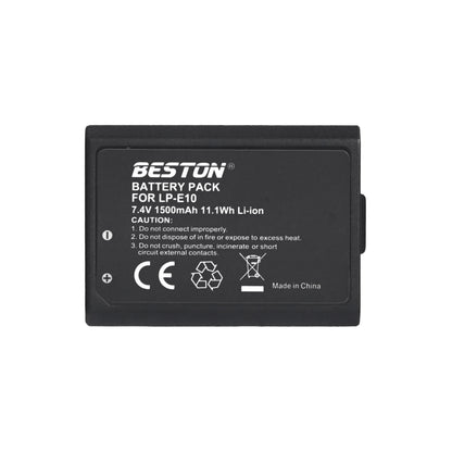 BESTON 2PCS LP-E10 1500mAh 7.4V 11.1Wh Li-ion for Canon LPE10