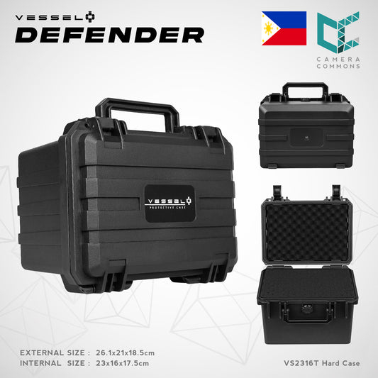 VESSEL DEFENDER VS2316T Portable Hard Case Waterproof for Photography, Equipment, Instruments and other devices