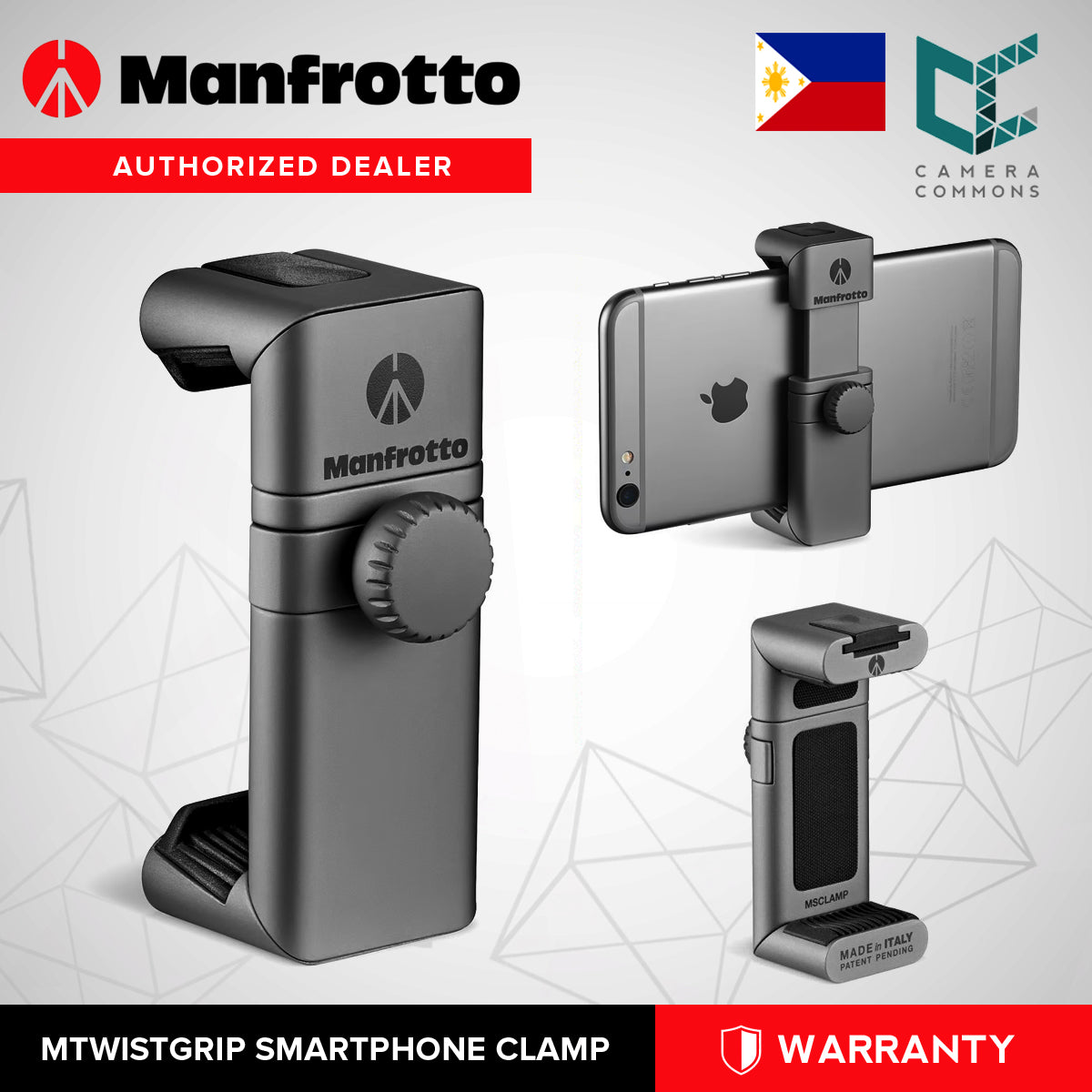 Manfrotto TwistGrip Tripod Adapter Clamp for Smartphones
