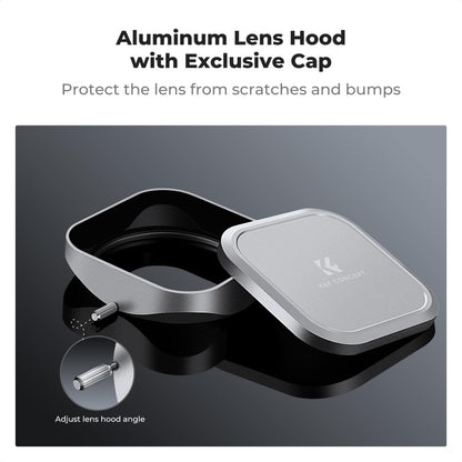 CLEARANCE KF FILTERS Fuji lens hood with lens cap, printed with KF logo, suitable for Fuji X100/FX100/SX100/Tx1224/4SOV models, NANO-X series
