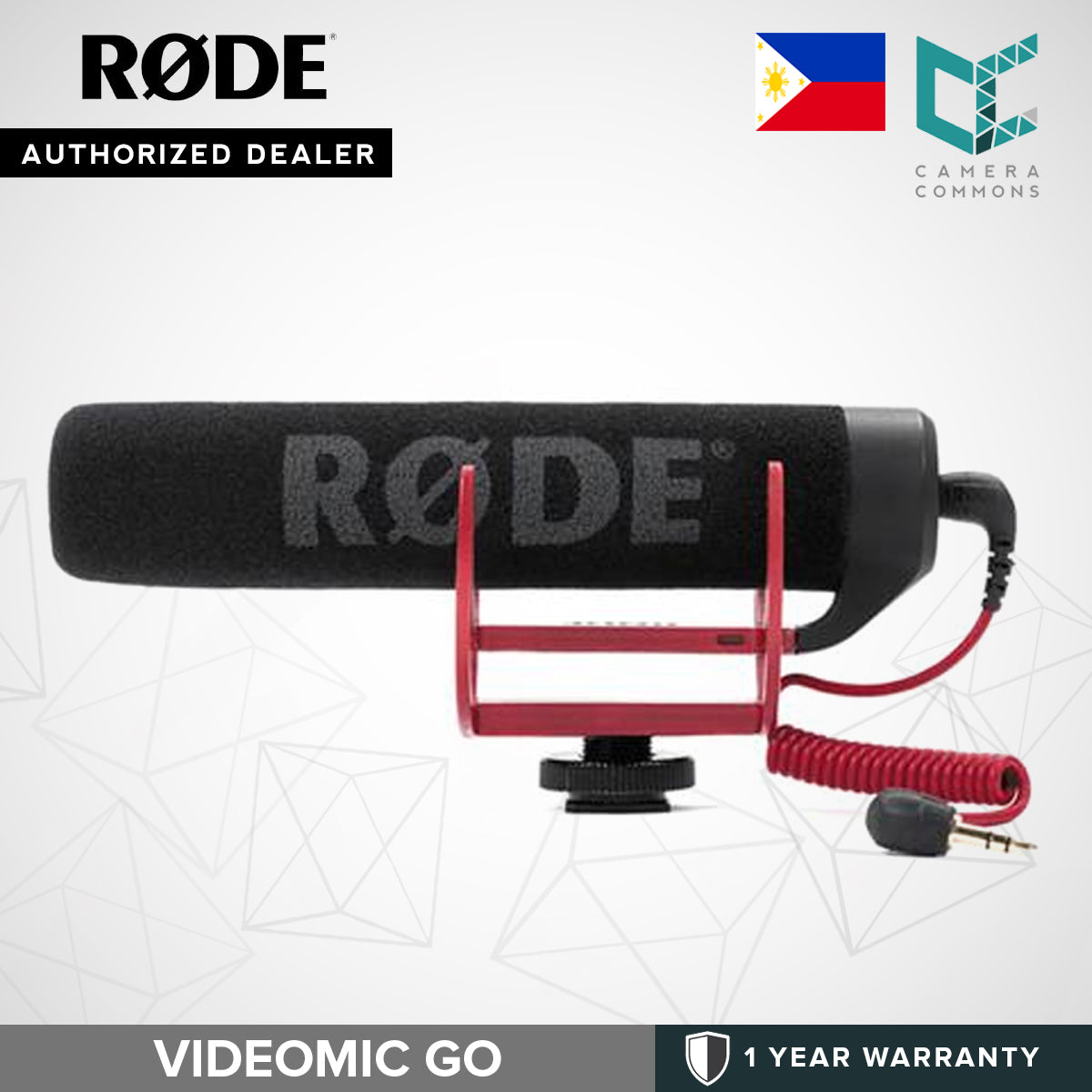 Rode VideoMic Go Lightweight Directional Microphone Audio for DSLR Camcorder Mirrorless