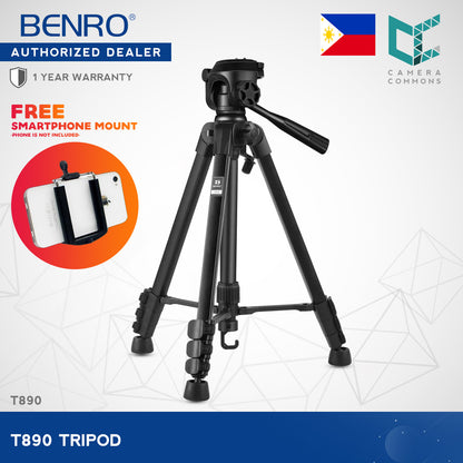 Benro T890 Tripod Lightweight Flexible Adjustable Aluminum Alloy for Photography Videography
