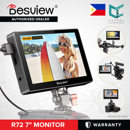 Desview R72 7" 4K HDMI Touchscreen Monitor Studio Equipment Videography